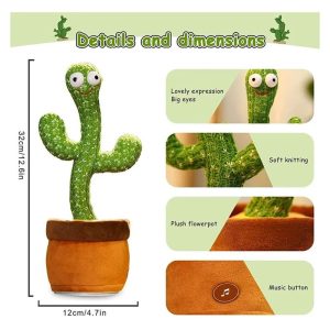Portable Rechargeable Dancing Cactus